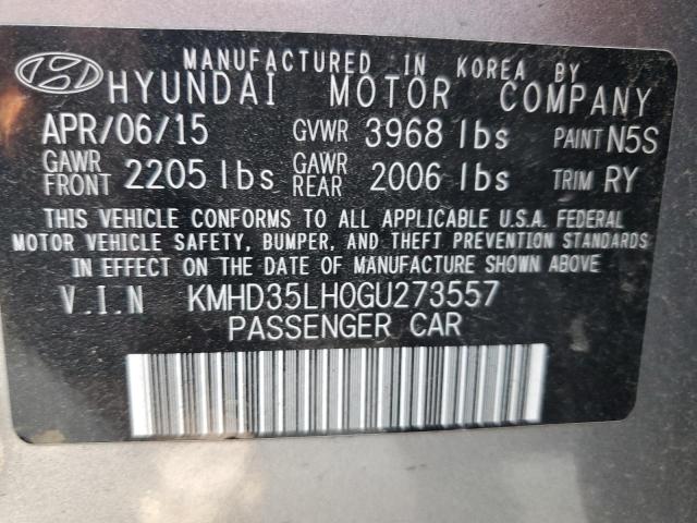 Photo 11 VIN: KMHD35LH0GU273557 - HYUNDAI ELANTRA 