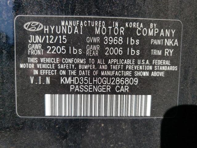 Photo 11 VIN: KMHD35LH0GU286809 - HYUNDAI ELANTRA 