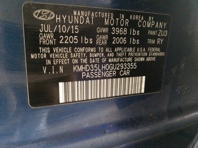 Photo 9 VIN: KMHD35LH0GU293355 - HYUNDAI ELANTRA GT 