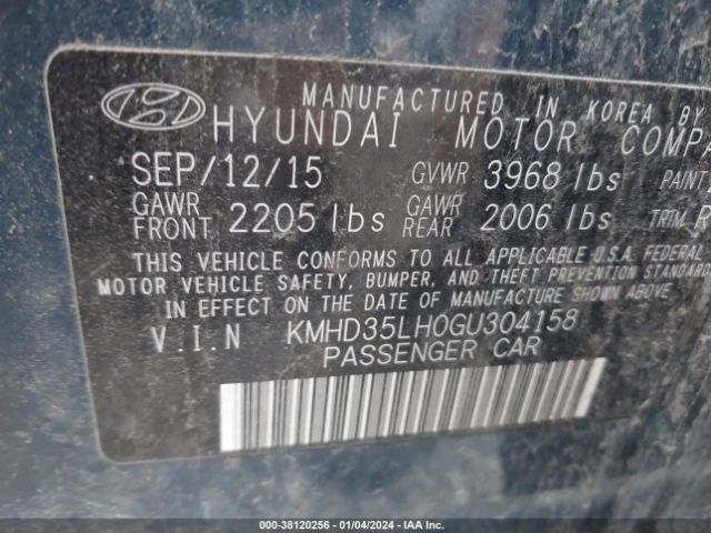 Photo 8 VIN: KMHD35LH0GU304158 - HYUNDAI ELANTRA GT 