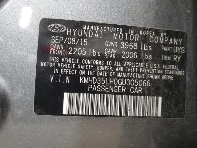 Photo 12 VIN: KMHD35LH0GU305066 - HYUNDAI ELANTRA 