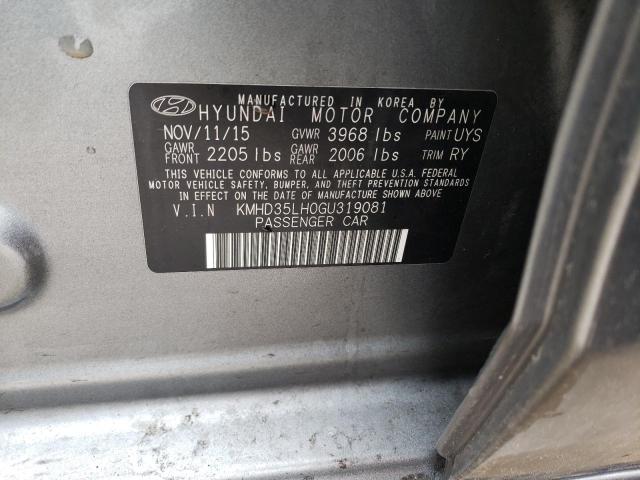 Photo 11 VIN: KMHD35LH0GU319081 - HYUNDAI ELANTRA GT 