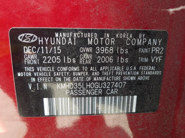 Photo 9 VIN: KMHD35LH0GU327407 - HYUNDAI ELANTRA GT 