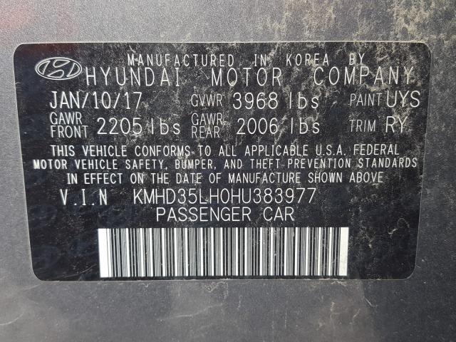 Photo 9 VIN: KMHD35LH0HU383977 - HYUNDAI ELANTRA GT 