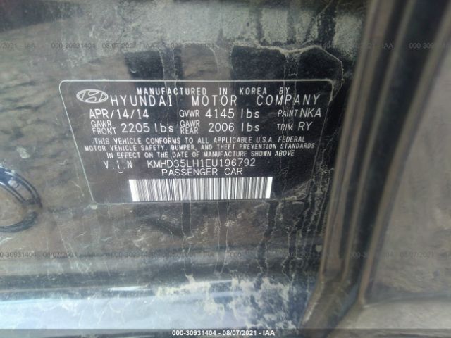 Photo 8 VIN: KMHD35LH1EU196792 - HYUNDAI ELANTRA GT 