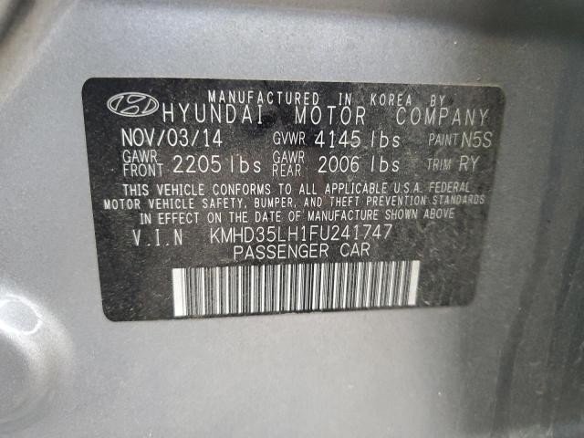 Photo 11 VIN: KMHD35LH1FU241747 - HYUNDAI ELANTRA 