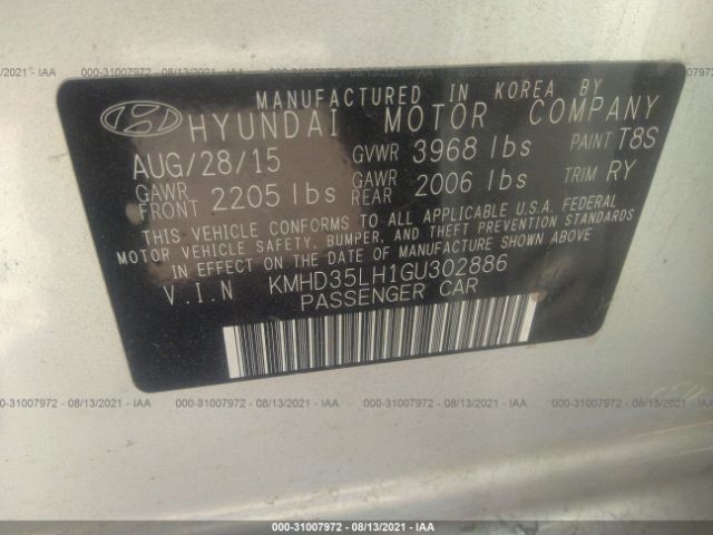 Photo 8 VIN: KMHD35LH1GU302886 - HYUNDAI ELANTRA GT 