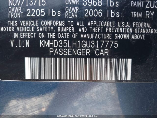 Photo 8 VIN: KMHD35LH1GU317775 - HYUNDAI ELANTRA GT 