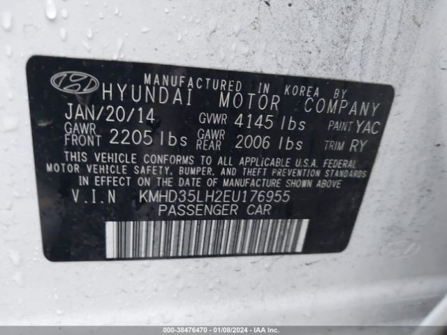 Photo 8 VIN: KMHD35LH2EU176955 - HYUNDAI ELANTRA GT 