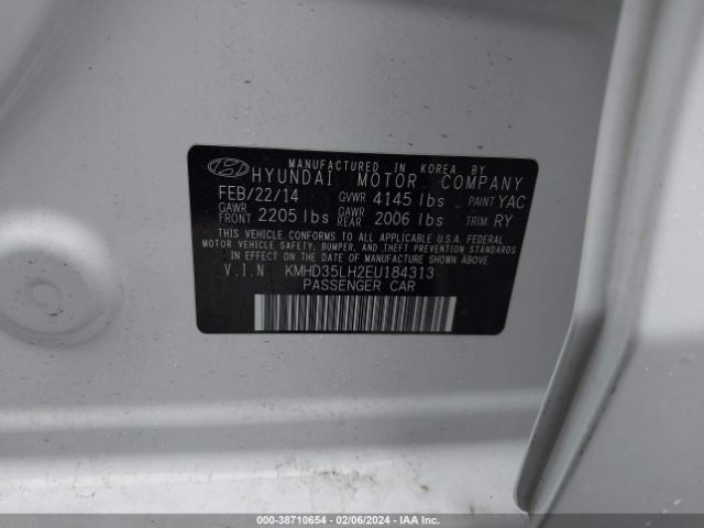 Photo 8 VIN: KMHD35LH2EU184313 - HYUNDAI ELANTRA GT 