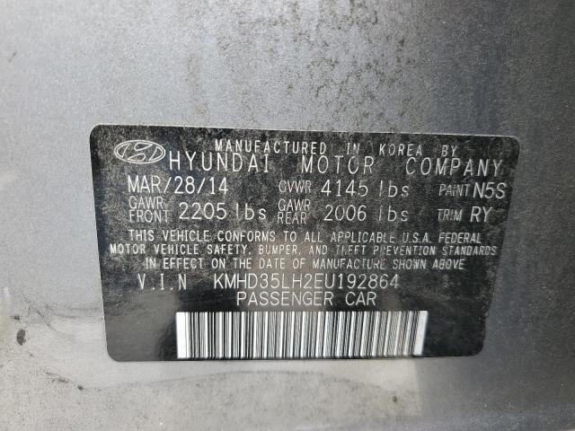 Photo 11 VIN: KMHD35LH2EU192864 - HYUNDAI ELANTRA 