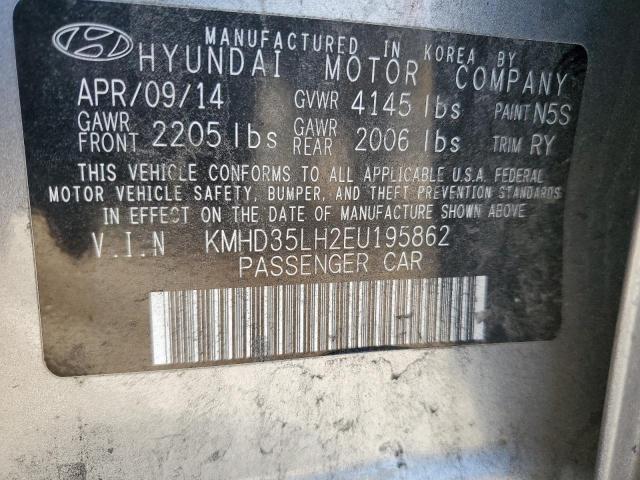 Photo 11 VIN: KMHD35LH2EU195862 - HYUNDAI ELANTRA 