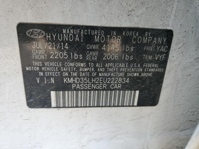 Photo 11 VIN: KMHD35LH2EU222834 - HYUNDAI ELANTRA 