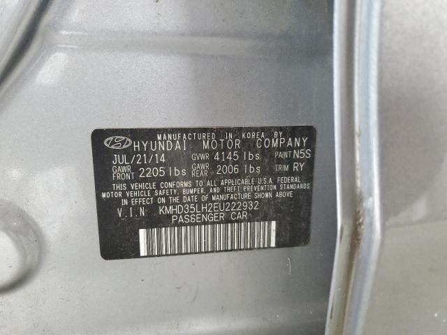 Photo 11 VIN: KMHD35LH2EU222932 - HYUNDAI ELANTRA 