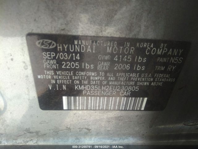 Photo 8 VIN: KMHD35LH2EU230805 - HYUNDAI ELANTRA GT 