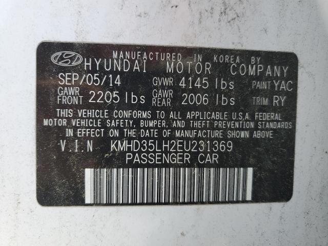 Photo 11 VIN: KMHD35LH2EU231369 - HYUNDAI ELANTRA 