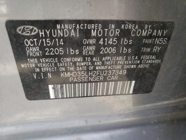 Photo 9 VIN: KMHD35LH2FU237349 - HYUNDAI ELANTRA GT 