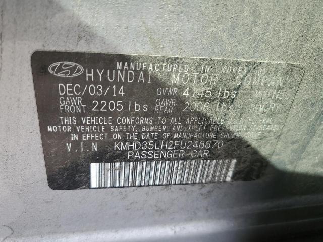 Photo 9 VIN: KMHD35LH2FU248870 - HYUNDAI ELANTRA GT 