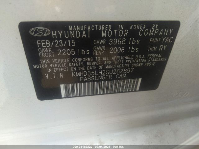 Photo 8 VIN: KMHD35LH2GU262897 - HYUNDAI ELANTRA GT 