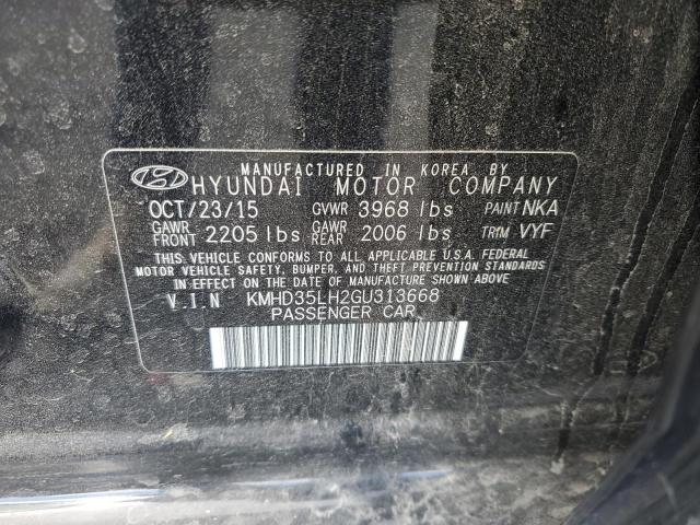 Photo 11 VIN: KMHD35LH2GU313668 - HYUNDAI ELANTRA 