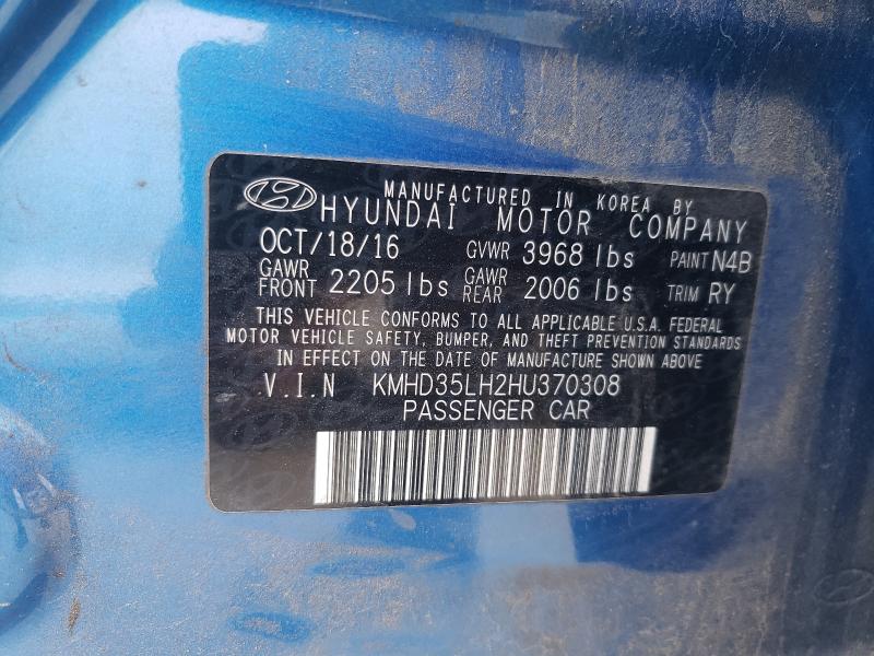 Photo 9 VIN: KMHD35LH2HU370308 - HYUNDAI ELANTRA GT 