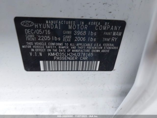 Photo 8 VIN: KMHD35LH2HU378165 - HYUNDAI ELANTRA GT 