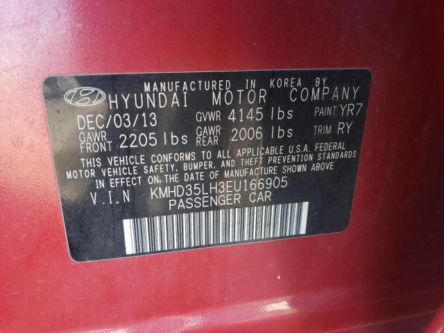 Photo 11 VIN: KMHD35LH3EU166905 - HYUNDAI ELANTRA 