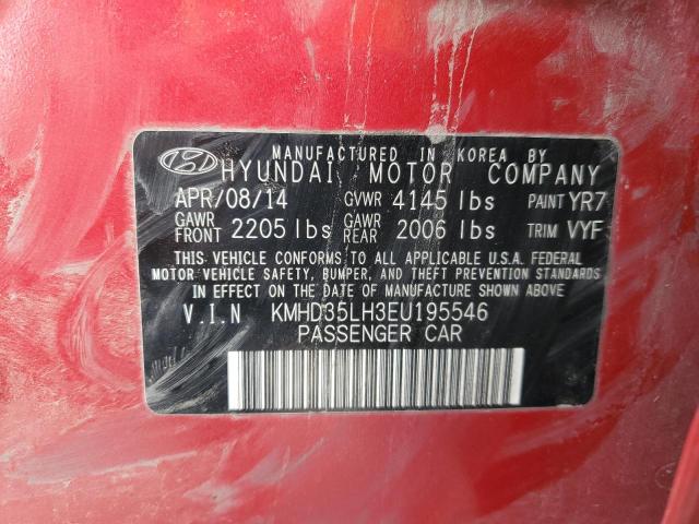 Photo 11 VIN: KMHD35LH3EU195546 - HYUNDAI ELANTRA 