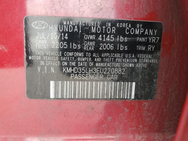 Photo 11 VIN: KMHD35LH3EU220882 - HYUNDAI ELANTRA 