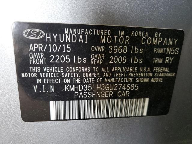 Photo 11 VIN: KMHD35LH3GU274685 - HYUNDAI ELANTRA 