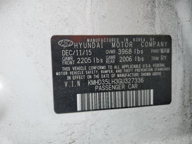 Photo 12 VIN: KMHD35LH3GU327336 - HYUNDAI ELANTRA 