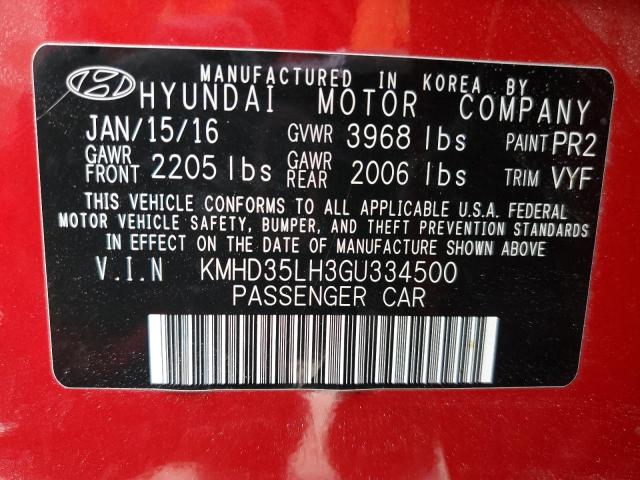 Photo 11 VIN: KMHD35LH3GU334500 - HYUNDAI ELANTRA GT 