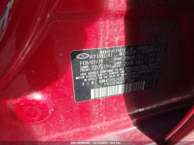 Photo 8 VIN: KMHD35LH3GU337977 - HYUNDAI ELANTRA GT 