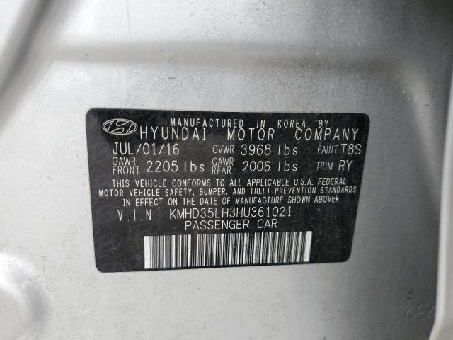 Photo 12 VIN: KMHD35LH3HU361021 - HYUNDAI ELANTRA 