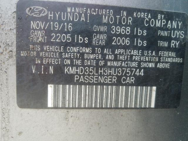 Photo 9 VIN: KMHD35LH3HU375744 - HYUNDAI ELANTRA GT 