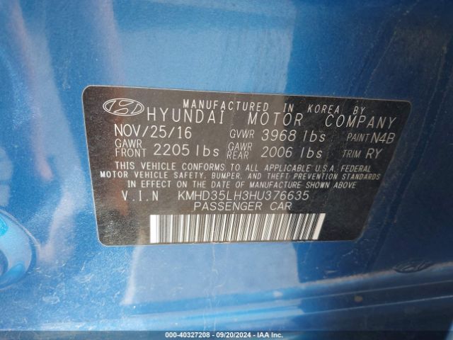 Photo 8 VIN: KMHD35LH3HU376635 - HYUNDAI ELANTRA GT 