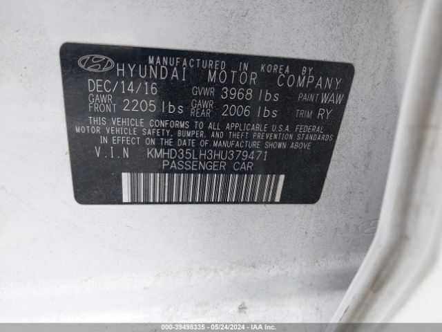 Photo 8 VIN: KMHD35LH3HU379471 - HYUNDAI ELANTRA GT 