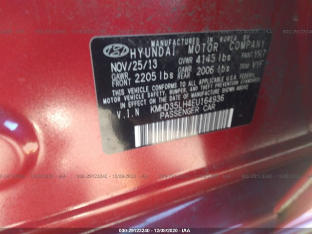 Photo 8 VIN: KMHD35LH4EU164936 - HYUNDAI ELANTRA GT 