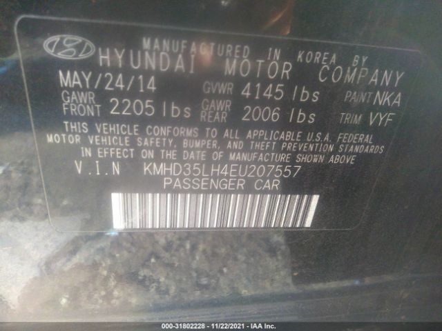 Photo 8 VIN: KMHD35LH4EU207557 - HYUNDAI ELANTRA GT 