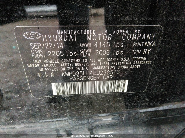 Photo 8 VIN: KMHD35LH4EU233513 - HYUNDAI ELANTRA GT 