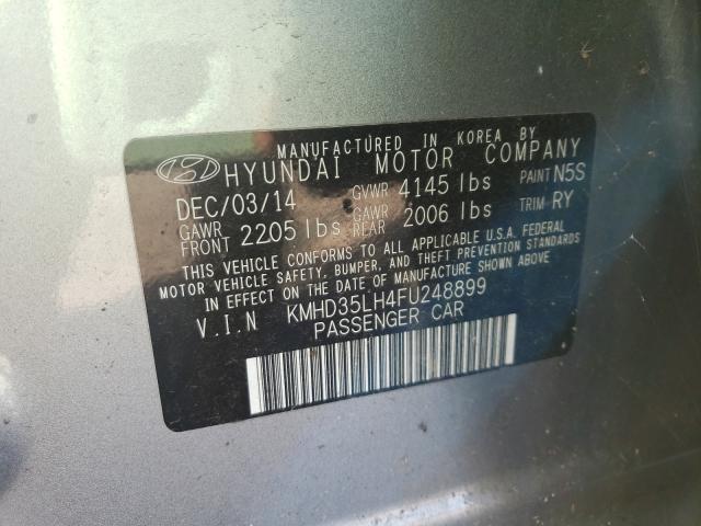 Photo 9 VIN: KMHD35LH4FU248899 - HYUNDAI ELANTRA 