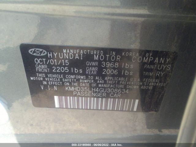 Photo 8 VIN: KMHD35LH4GU308634 - HYUNDAI ELANTRA GT 