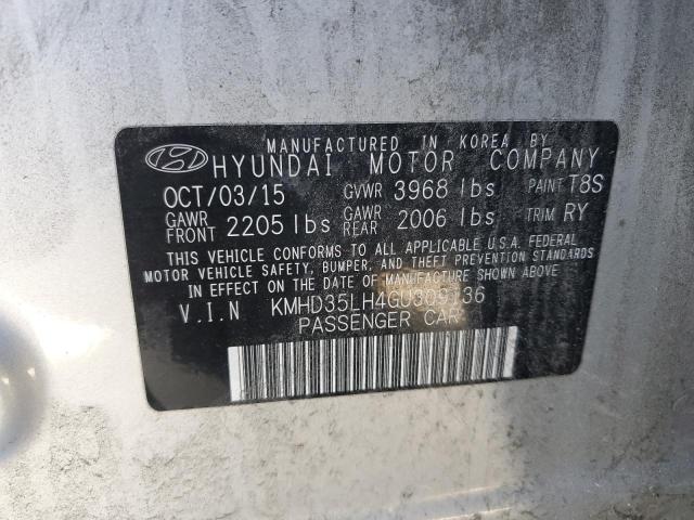 Photo 11 VIN: KMHD35LH4GU309136 - HYUNDAI ELANTRA 