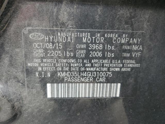 Photo 12 VIN: KMHD35LH4GU310075 - HYUNDAI ELANTRA 