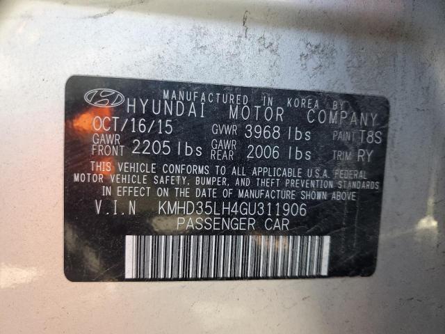 Photo 11 VIN: KMHD35LH4GU311906 - HYUNDAI ELANTRA 