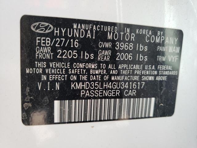 Photo 11 VIN: KMHD35LH4GU341617 - HYUNDAI ELANTRA 