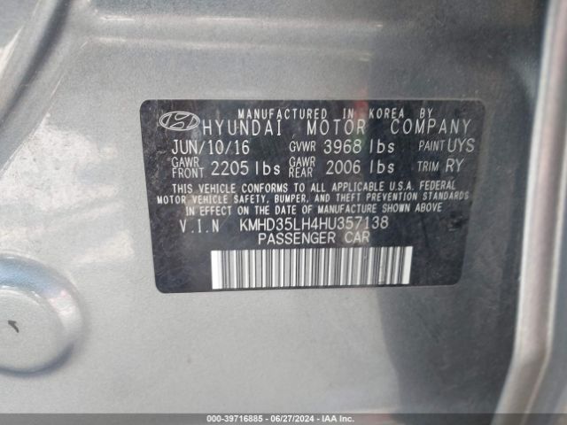 Photo 8 VIN: KMHD35LH4HU357138 - HYUNDAI ELANTRA GT 