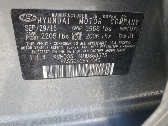 Photo 11 VIN: KMHD35LH4HU368575 - HYUNDAI ELANTRA 