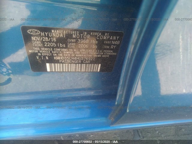 Photo 8 VIN: KMHD35LH4HU376921 - HYUNDAI ELANTRA GT 