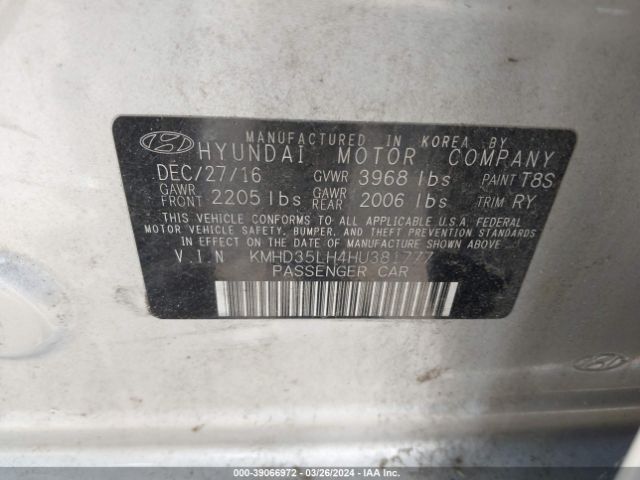 Photo 8 VIN: KMHD35LH4HU381777 - HYUNDAI ELANTRA GT 